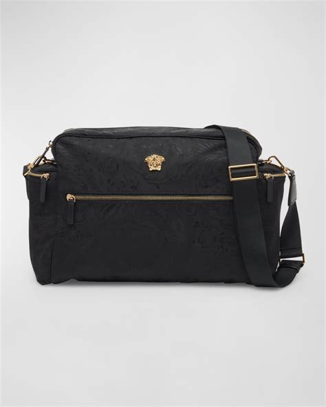 pink versace diaper bag|Versace jacquard diaper bag.